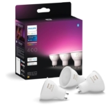 Philips Hue White & Color Ambiance GU10 LED Spot 3er Pack (400 lm, dimmbar, 16 Mio. Farben) für nur 98€