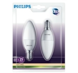 2er-Set PhilipsLED Leuchtmittel 4 Watt E14 für nur 2,99 Euro inkl. Versand