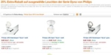 20% Extrarabatt auf ausgewählte Leuchten der Serie Dyna von Philips bei Amazon!