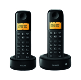 2er-Pack PHILIPS D1352B/38 Schnurlostelefon mit Anrufbeantworter für nur 22,- Euro