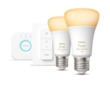 Philips Hue White Starter Kit 2 x LEDs E27 + Bridge + Dimmer für nur 74,89€ inkl. Versand