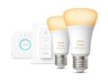 Philips Hue White Starter Kit 2 x LEDs E27 + Bridge + Dimmer für nur 74,89€ inkl. Versand