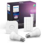 Philips Hue White&Color Ambiance Starter Set 2xE27 LED BT +Bridge +Dimmschalter für nur 74,89€ inkl. Versand