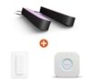Philips Hue White and Color Ambiance Play 2er Starter-Kit inkl. Bridge und Dimmschalter V2 für nur 109€ inkl. Versand
