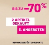 Letzte Reduzierung: Großer Pimkie Sale mit 3 Artikeln zum Preis von 2. Alle Artikel sind bereits bis zu 70% reduziert!