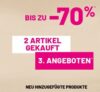 Letzte Reduzierung: Großer Pimkie Sale mit 3 Artikeln zum Preis von 2. Alle Artikel sind bereits bis zu 70% reduziert!