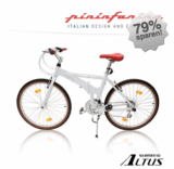 [EBAY WOW!] 26″ Pininfarina Designer Klapprad-Mountainbike mit 21-Gang Shimano Altus Schaltung für nur 149,- Euro inkl. Versand!