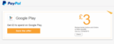 3,- Euro Guthaben für den Google Play-Store kostenlos für Paypal Kunden!