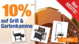 10% Rabatt auf alle Grill & Gartenkamine im Plus Onlineshop