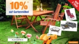10% Rabatt auf alle Gartenmöbel im Plus Onlineshop