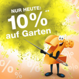 Nur heute: 10% Rabatt auf die Kategorie Garten im Plus Onlineshop