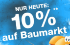 Nur heute: 10% Rabatt auf die Kategorie Baumarkt im Plus Onlineshop