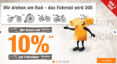 Nur zwei Tage lang: 10% Rabattgutschein auf die Kategorie Fahrrad im Plus Onlineshop