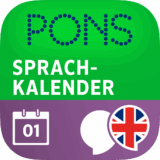 Nur heute die App „PONS Sprachkalender Englisch – Täglich Englisch lernen“ für 1,99 statt 4,99 Euro!