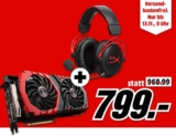 MSI GTX 1080Ti Grafikkarte + HyperX Cloud Gaming Headset + Destiny 2 [PC] + Mittelerde [PC] für nur 799,- Euro