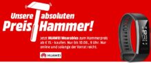 MediaMarkt Preishammer Aktion mit verschiedenen Huawei Wearables