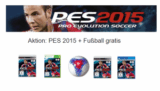 Fußball gratis beim Kauf von Pro Evolution Soccer 2015 bei Amazon – z.B. PES 2015 für PS4 Day 1 Edition inkl. Fussball für nur 39,99 Euro!