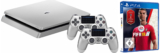 SONY PlayStation 4 Slim Silber (500 GB)+ 2. Controller + Fifa 18 für nur 279,- Euro inkl. Versand