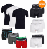 [EBAY] Puma 4er Pack T-Shirts (V-Ausschnitt oder Rundhals) oder Boxershorts S bis XL nur 27,90 Euro inkl. Versand