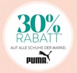 30% Rabatt auf alle Schuhe der Marke PUMA im Roland Onlineshop