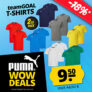 2er-Pack PUMA teamGOAL Casuals T-Shirts (S-3XL) für nur 9,50€ (statt 15€)