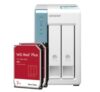 QNAP Systems TS-231K 4TB WD Red Plus NAS-Bundle inkl. 2x 2TB WD Red Plus 3,5″ NAS HDD für 294,83 Euro