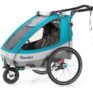 Qeridoo Kinderfahrradanhänger Sportrex2 Petrol für nur 397,58 Euro inkl. Versand