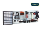 Raaco Lochwand Starterset mit 4 Werkzeugregalen und 38 Clips für 58,90 Euro