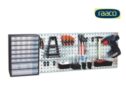 Raaco Lochwand Starterset mit 4 Werkzeugregalen und 38 Clips für 58,90 Euro
