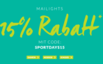 Engelhorn Sport Flashsale mit 15% Rabatt auf ausgewählte Sportartikel