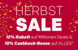 Nur bis Mitternacht! 12% Rabatt auf (fast) Alles im Rakuten Onlineshop + bis zu 15% Cashback als Superpunkte