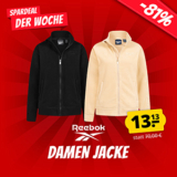 Reebok Polar Fleece Damen Jacke (3 Farben, S-XL) für nur 18,08€ (statt 24€)
