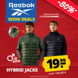 Reebok Heywood Hybrid Jacke (2 Farben, M-2XL) für nur 24,94€ (statt 40€)