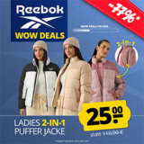 Reebok 2-in-1 Puffer Damen Winterjacke für nur 29,95€ (statt 50€)
