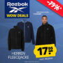 Reebok Sherpa Herren Fleece Jacke (2 Farben, S-XL) für nur 22,94€ (statt 35€)
