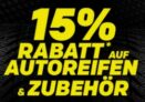 Endet heute: 15% Gutscheincode auf Reifen und Zubehör bei Rakuten