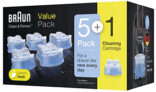 Braun Clean & Renew Reinigungskartuschen 5+1er-Pack ab 18,99€