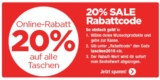 20% Auf Taschen im Reno Onlineshop!