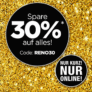 30% Rabatt auf das gesamte Sortiment im RENO Onlineshop
