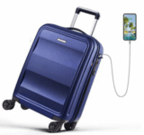 REYLEO 54-cm-Trolley mit 4-Rollen und externem USB-Port für 60,79 Euro