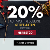 20% Rabatt alle nicht reduzierten Stiefeletten im Roland Onlineshop