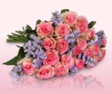 Blumenstrauss mit 18 rosa Rosen nur 18,90 Euro bei Miflora!
