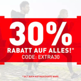 30% Extra-Rabatt auf das gesamte Sortiment (auch bereits reduziertes) bei Runners Point