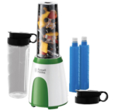 RUSSELL HOBBS Explore Mix & Go cool Smoothie Maker Weiß/Grün (300 Watt, 2x 0.6 Liter) für nur 24,- Euro inkl. Versand
