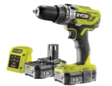 Geht noch! Ryobi R18PD3-215GZ 18 V ONE+ Akkuschrauber mit 2 x 1,5Ah Akku für 88,24 Euro bei Amazon.uk