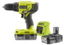 Ryobi 18V ONE+ Ak­ku-Bohr­schrau­ber R18DD4-215GJ mit 2x 1,5Ah Akku für 86,89€