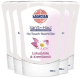 Sagrotan No-Touch Nachfüllset Lotusblüte & Kamillenöl (5 x 250 ml) für nur 8,94 Euro