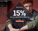 15% auf alle reduzierten Textilien bei SportScheck
