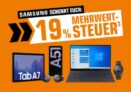 Nur noch heute: Große Samsung-Aktion bei Saturn: 19% Mehrwertsteuer geschenkt auf ausgewählte Produkte