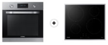 SAMSUNG NV70K3370BS Einbaubackofen + NZ64N3NM1BS/UR Induktionskochfeld für nur 587,39 Euro